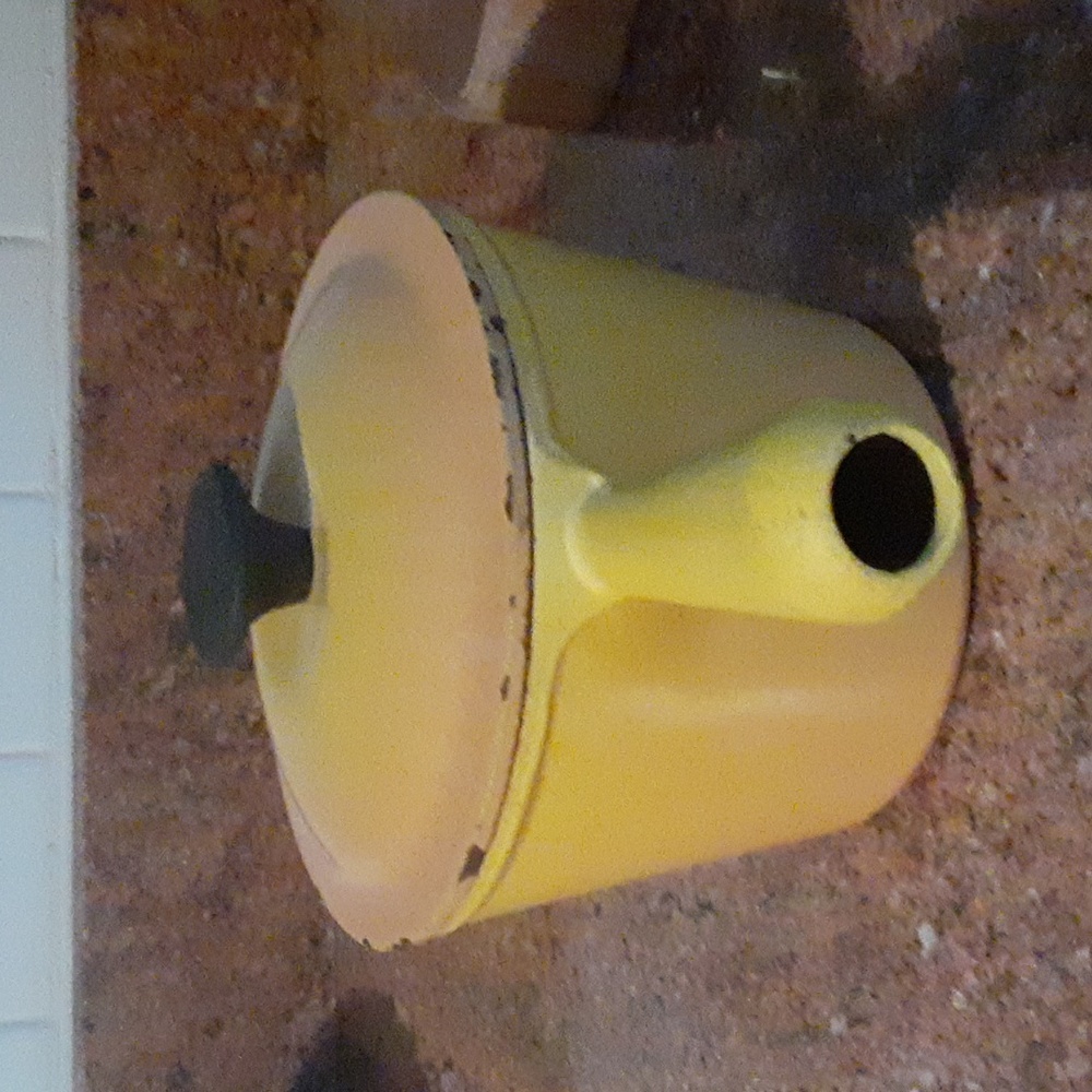 VINTAGE! As Is!! Le Creuset , Yellow Fondue Pot